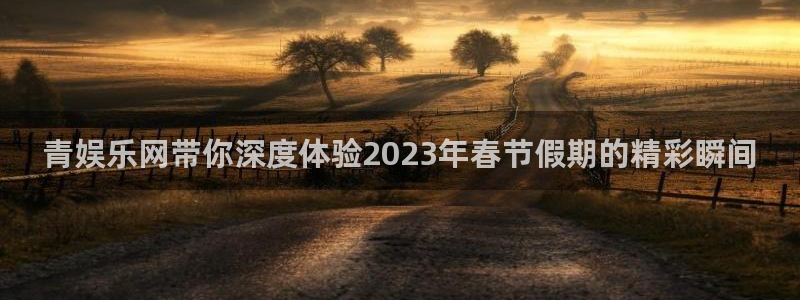 优游国际官网：青娱乐网带你深度体验2023年春节假期的精彩瞬间